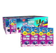 Thùng 48 hộp Sữa trái cây Kun hương nho 180ml