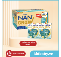 [Mẫu Mới] COMBO Thùng 24 Hộp Sữa Dinh Dưỡng 180ml Pha Sẵn Nan Grow.