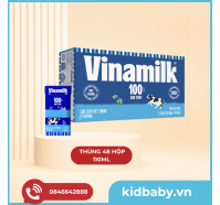 Sữa Tươi Tiệt Trùng ít đường Vinamilk 110ml ( 1 thùng 48 hôp )