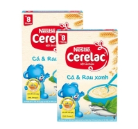 Bánh ăn dặm Nestle cá và rau xanh HG 200g