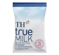 Bịch sữa tươi tiệt trùng TH true MILK có đường 220ml