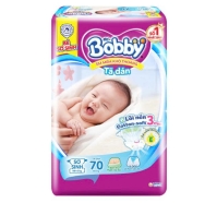 Tã dán Bobby size XS70 ( dưới 5kg)