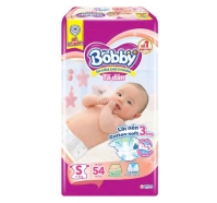 Tã dán Bobby size S 54 miếng (4 - 8 kg)