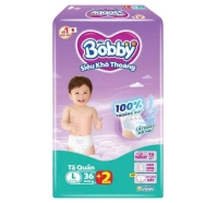 Tã quần Bobby size L36 miếng (9 - 14 kg)