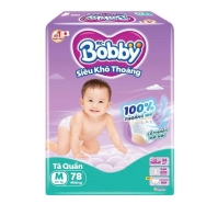 Tã quần Bobby size M78 miếng (6 - 11 kg)