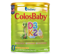 Sữa bột Colosbaby Gold D3K2 số 0 800g ( 0 -12 tháng) 
