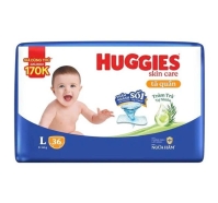 Tã quần Huggies Skincare size L36 miếng (9 - 14 kg)