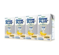 Lốc 4 hộp sữa dinh dưỡng pha sẵn GrowPLUS Bạc hương chuối 110ml