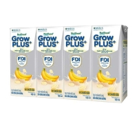 Lốc 4 hộp sữa dinh dưỡng pha sẵn GrowPLUS Bạc hương chuối 180ml