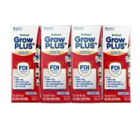 Lốc 4 hộp sữa pha sẵn Nutifood GrowPLUS+ đỏ ít đường 1+ 180ml