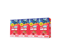 Lốc 4 hộp Sữa trái cây Kun hương dâu 110ml