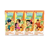 Lốc 4 hộp Sữa trái cây Kun thạch hương cam 170ml