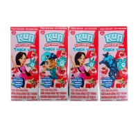 Lốc 4 hộp Sữa trái cây Kun thạch hương dâu 170ml