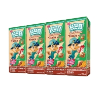 Lốc 4 hộp Sữa trái cây Kun thạch hương socola 170ml