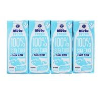 Lốc 4 hộp sữa tươi meta fresh ít đường 180ml