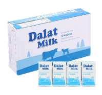 Thùng 48 hộp sữa tươi tiệt trùng Dalat Milk ít đường 110ml