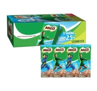 Thùng 48 hộp thức uống lúa mạch Nestlé Milo ít đường 180ml 