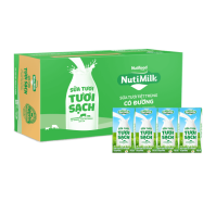 Thùng 48 hộp sữa tươi tiệt trùng Nutimilk có đường 110ml