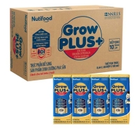 Thùng 48 hộp sữa pha sẵn Nutifood GrowPLUS+ xanh 1+ 180ml 